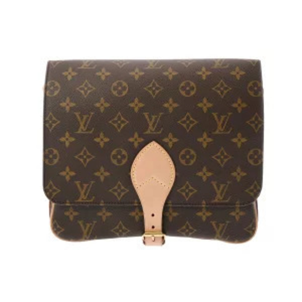 Louis Vuitton Monogram Cartouchiere Brown Canvas Shoulder Bag